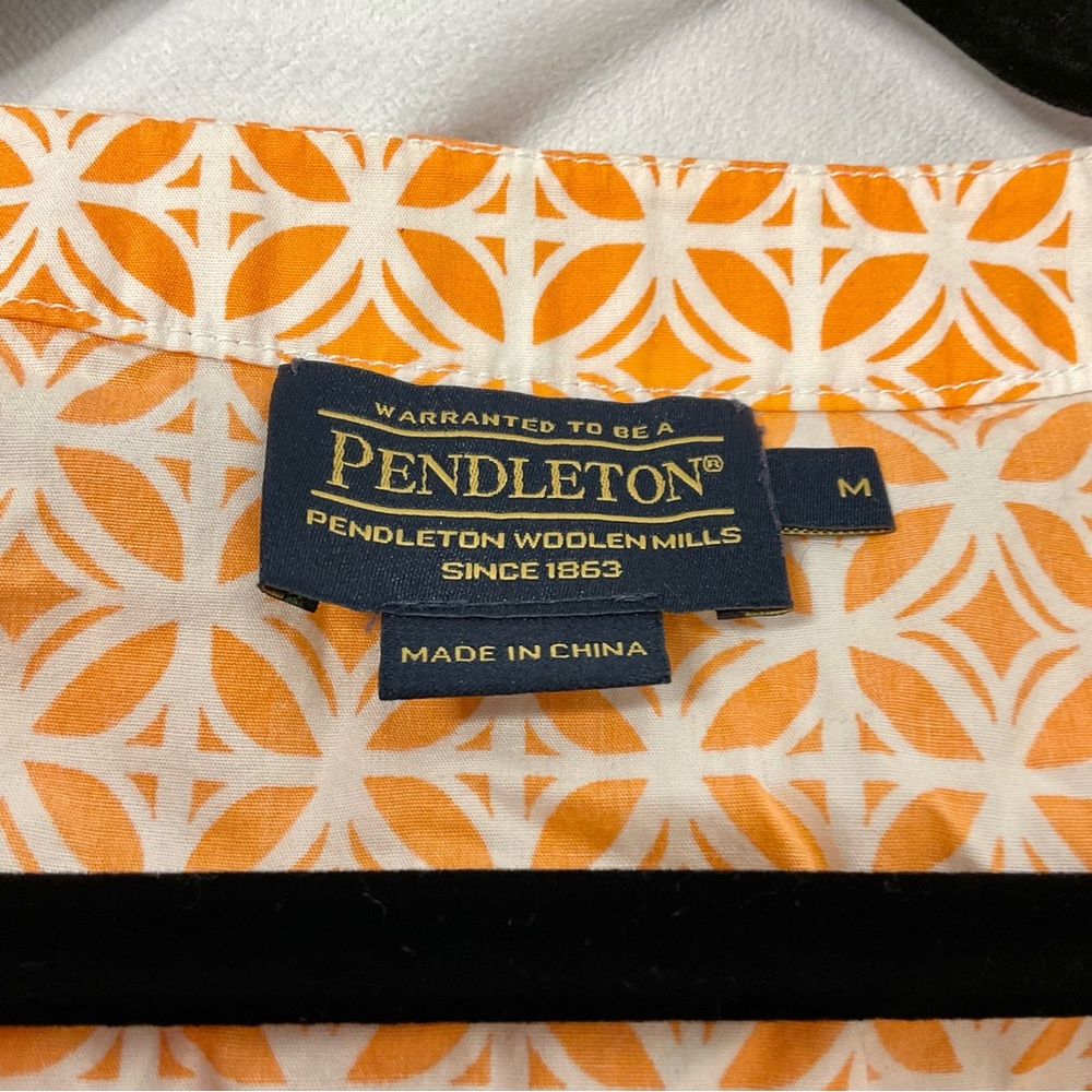 Pendleton 100% Cotton Split Neck Tunic Blouse Siz… - image 5